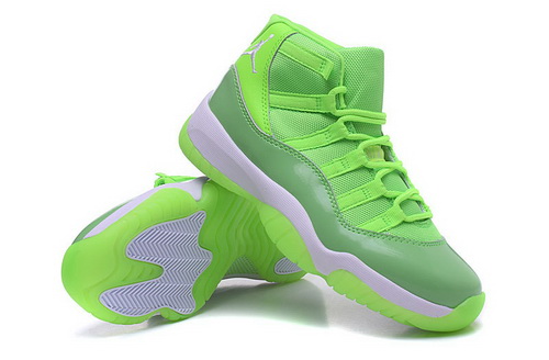 Air Jordan 11 Retro Men Shoes Fluorescent Green