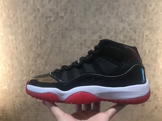 Air Jordan 11 Retro Men Shoes Black Red Low Cut