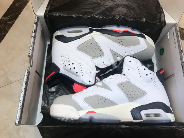 Air Jordan 6 Retro White blue infrared Men Shoes