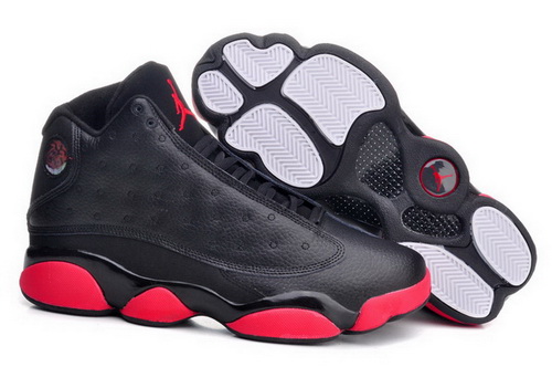 Air Jordan 13 Shoes 2014 Mens Black Red White