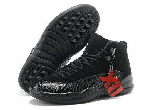 Air Jordan 12 Shoes 2015 Mens Anti Fur All Black