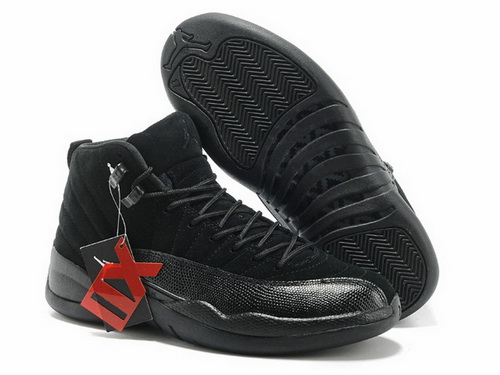 Air Jordan 12 Shoes 2013 Mens Anti Fur All Black