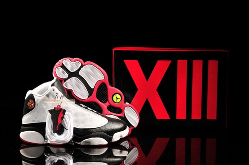 Air Jordan 13 XIII Shoes 2013 Mens Shoes White Black Red Sale