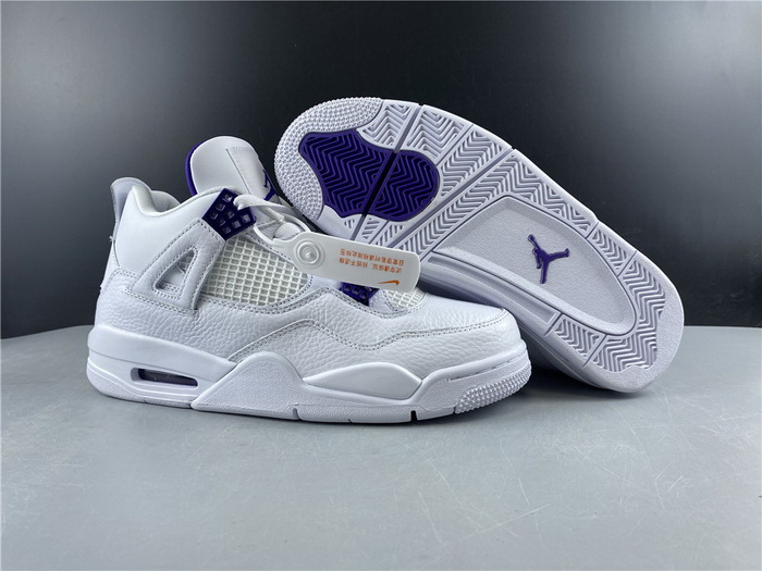 Nike Air Jordan 4 Retro Pure Money Purple Men Shoes