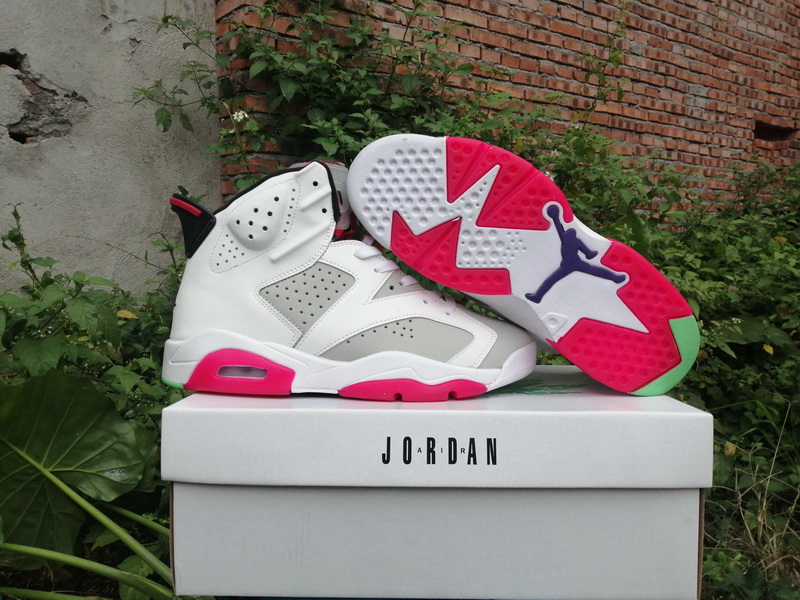 Air Jordan 6 Bunny brother White Gray Men Shoes