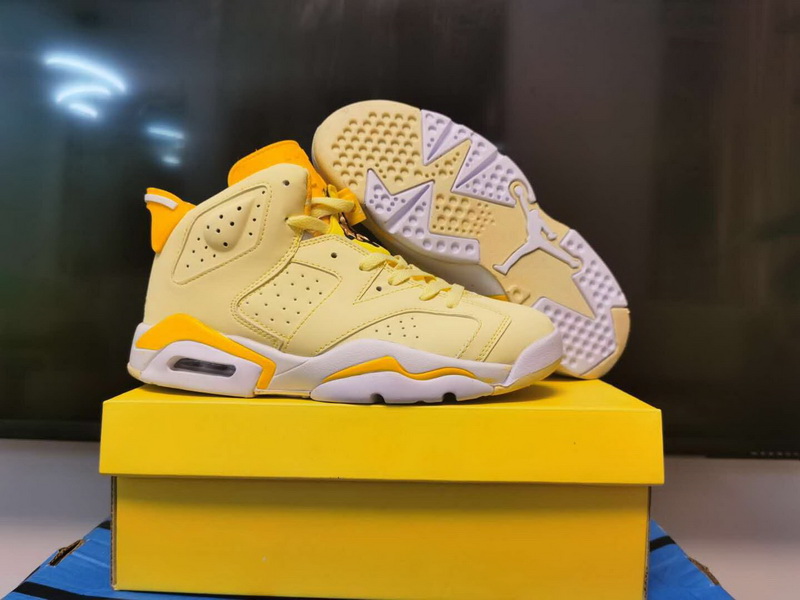 Air Jordan 6 Retro 2020 yellow new colour Basketball Shoes