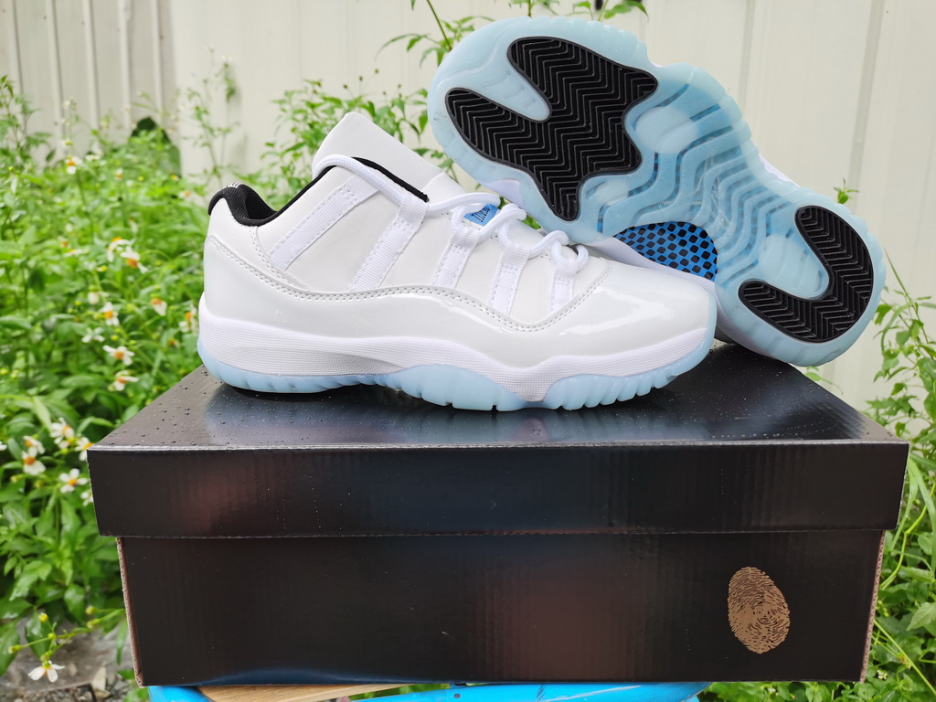 Air Jordan 10 Retro Men Shoes low cut White light blue