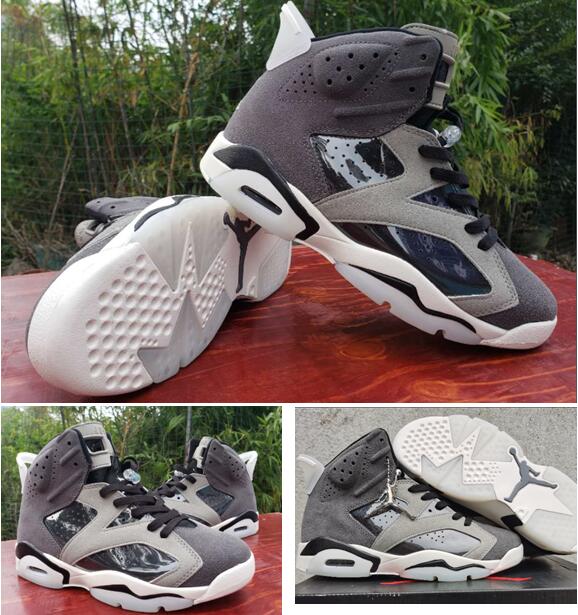 Air Jordan 6 Retro Wolve Grey Men Shoes