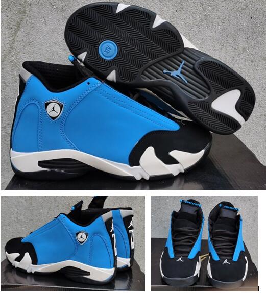 Air Jordan 14 Black Moon Blue Black Men Shoes