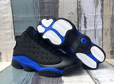 Air Jordan 13 Classic Black Blue Men Shoes