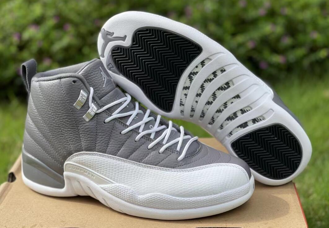 Men Air Jordan 12 White Gray 2022 Shoes 5210