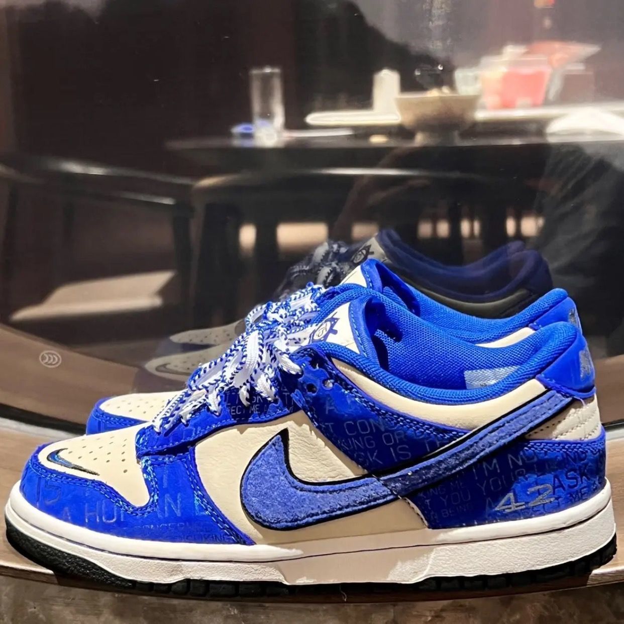 Men Jackie Robinson Nike Dunk Low Cut Shoes