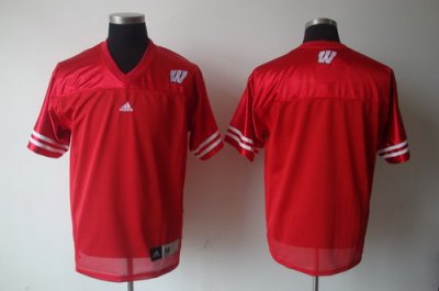 NCAA Wisconsin Badgers Blank Red Jersey