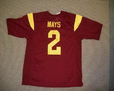 Trojans #2 Taylor Mays Red Embroidered NCAA Jersey