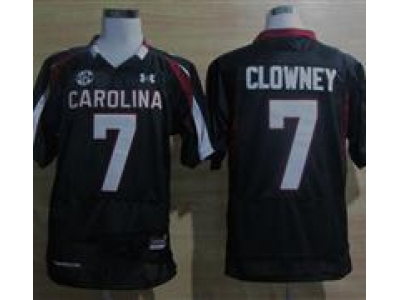 Under Armour South Carolina Javedeon Clowney #7 New SEC Patch NCAA Football - Black