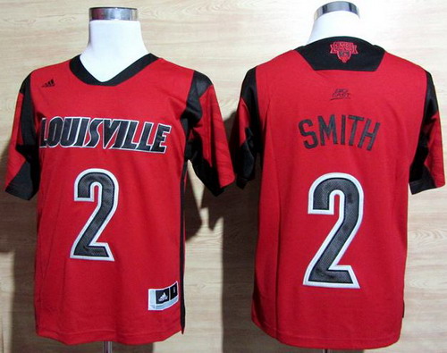 Louisville Cardinals 2 Russ Smith Red College NCAA Jerseys