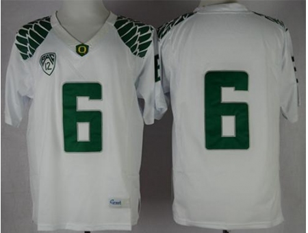 Oregon Ducks #6 Charles Nelson White Limited Stitched NCAA Jersey