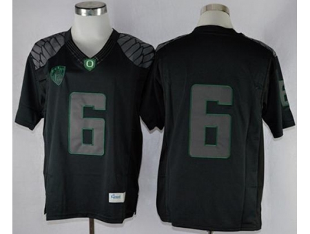 Oregon Ducks #6 Charles Nelson Blackout Limited Stitched NCAA Jersey