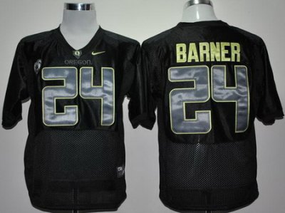 Oregon Ducks 24# Kenjon Barner Black Pac-12 College Football NCAA Jerseys