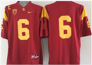 USC Trojans #6 Red Limited Stitched NCAA Jersey