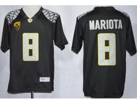 Oregon Duck 8 Marcus Mariota Black Limited NCAA Jerseys