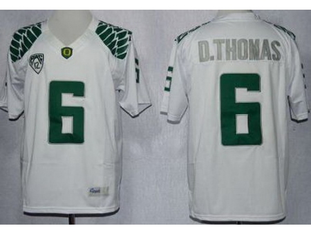 Oregon Duck 6 De'Anthony Thomas White Limited NCAA Jerseys