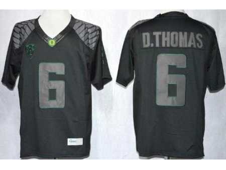 Oregon Duck 6 De'Anthony Thomas Blackout Limited NCAA Jerseys