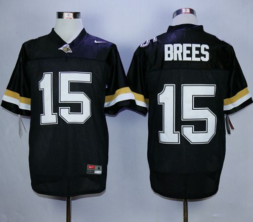 Purdue Boilermakers #15 Drew Brees Black Stitched NCAA Jersey