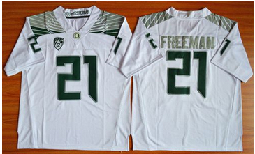 Oregon Ducks #21 Royce Freeman White Limited Stitched NCAA Jersey