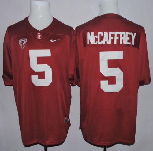 Cardinal #5 Christian McCaffrey Red Stitched NCAA Jersey