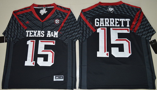 Texas A 26M Aggies 15 Myles Garrett Black College Football Jersey