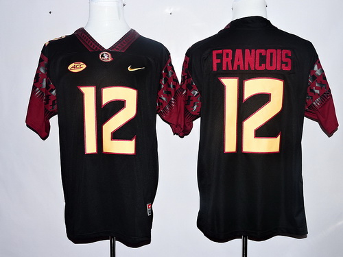 Florida State Seminoles 12 Deondre Francois Black College Football Jersey