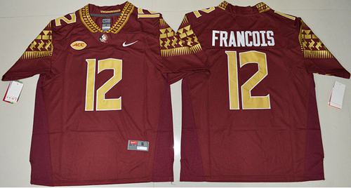 Seminoles #12 Deondre Francois Red Limited Stitched NCAA Jersey