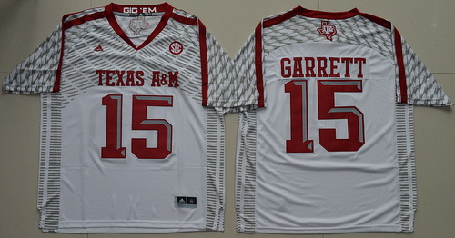 Texas A 26M Aggies 15 Myles Garrett White College Football Jersey