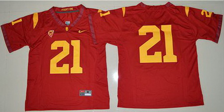 Trojans #21 Adoree 27 Jackson Red Limited Stitched NCAA Jersey