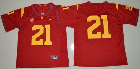 USC Trojans #21 Red College Football Jersey