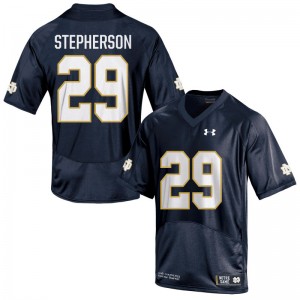 Men Under Armour 29 Replica Navy Blue Kevin Stepherson Notre Dame Fighting Irish Alumni Football Jer