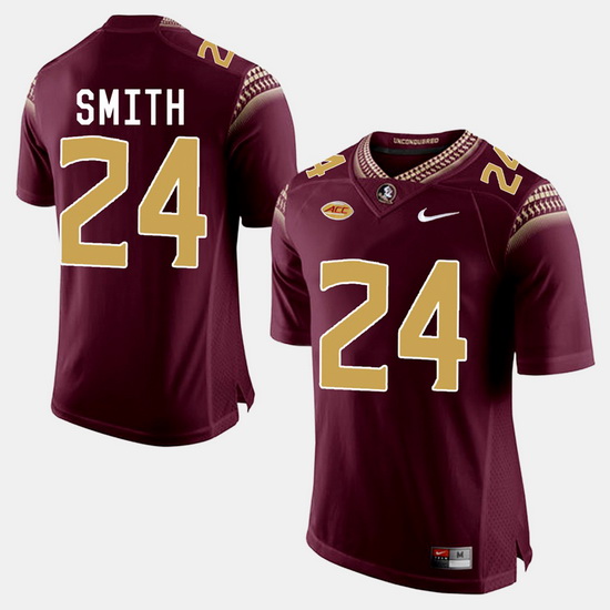 Florida State Seminoles Terrance Smith College Football Garnet Jersey