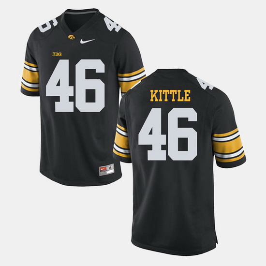 George Kittle Black Iowa Hawkeyes Alumni Football Game Jersey