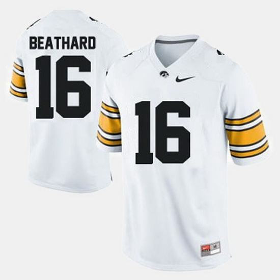 Iowa Hawkeyes C.J. Beathard College Football White Jersey