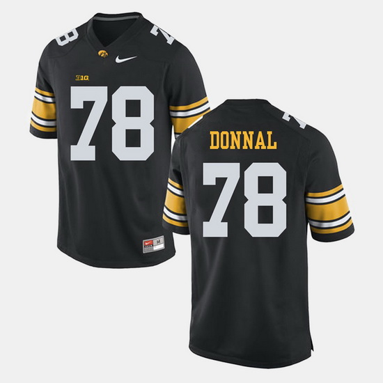 Andrew Donnal Black Iowa Hawkeyes Alumni Football Game Jersey