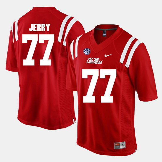 John Jerry Red Ole Miss Rebels Alumni Football Game Jersey