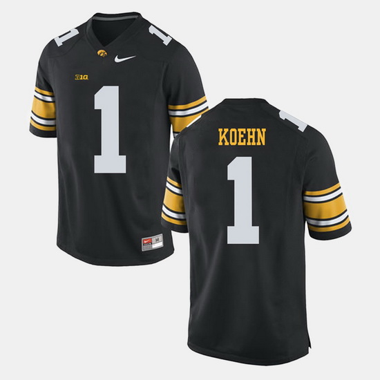 Marshall Koehn Black Iowa Hawkeyes Alumni Football Game Jersey