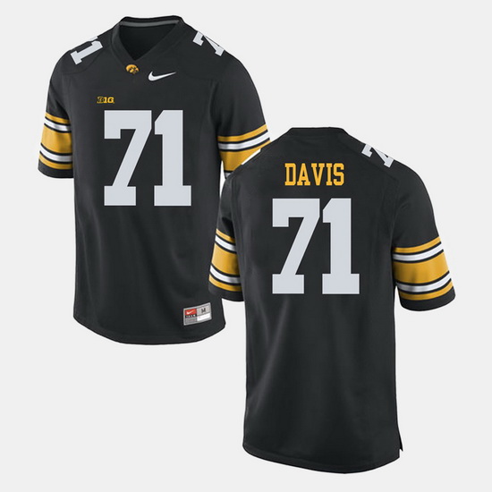 Carl Davis Black Iowa Hawkeyes Alumni Football Game Jersey