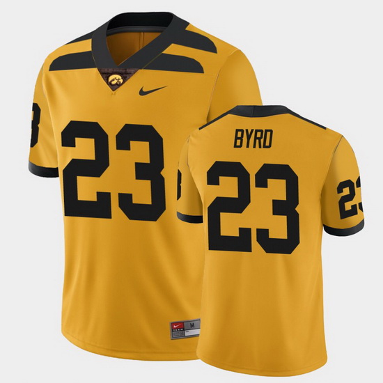 Men Iowa Hawkeyes Shadrick Byrd College Football Gold Alternate Game Jersey