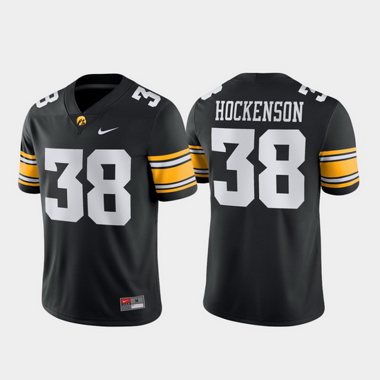 Men Iowa Hawkeyes T.J. Hockenson 38 Black Game Football Jersey