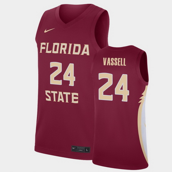 Men Florida State Seminoles Devin Vassell College Basketball Garnet 2020 Nba Draft Jersey