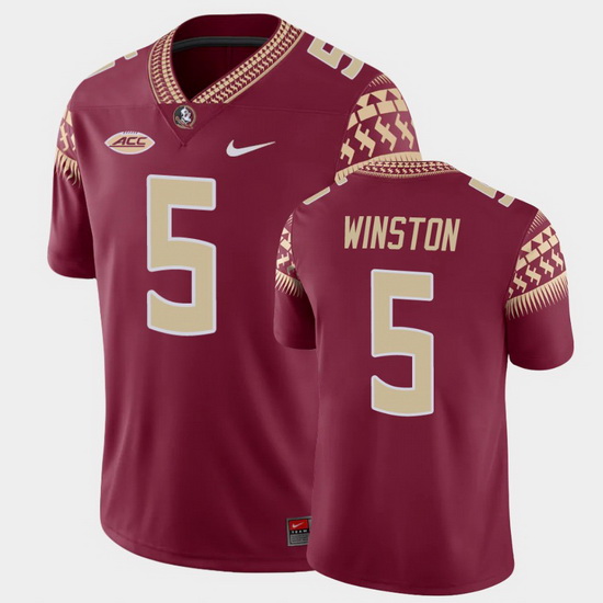 Men Florida State Seminoles Jameis Winston Game Garnet College Football Jersey