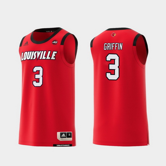 Men Louisville Cardinals Jo Griffin Red Replica College Basketba