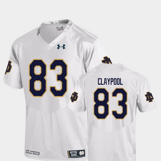 Men Notre Dame Fighting Irish Chase Claypool 83 White College Fo